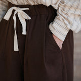Winter Woolen Drawstring Trousers Cozy Casual Unisex
