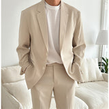 Korean Men's Light Luxury Casual Suit Jacket for Spring/Summer