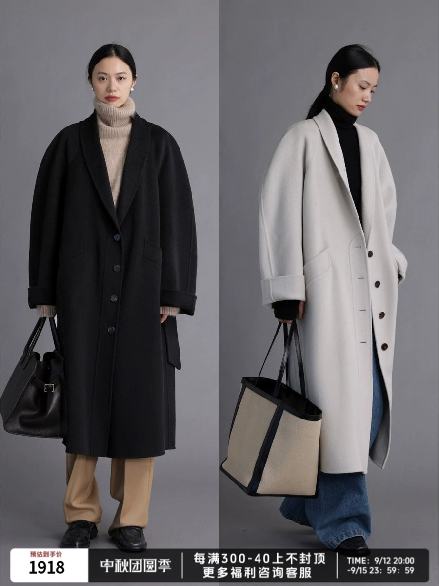 Cashmere Wool Long Coat