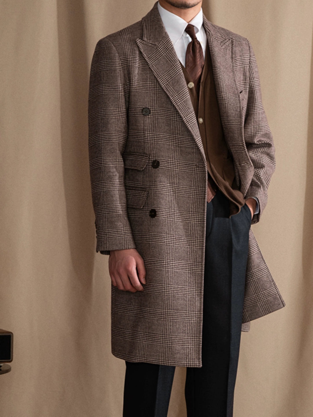 Prince Of Wales Check Coat