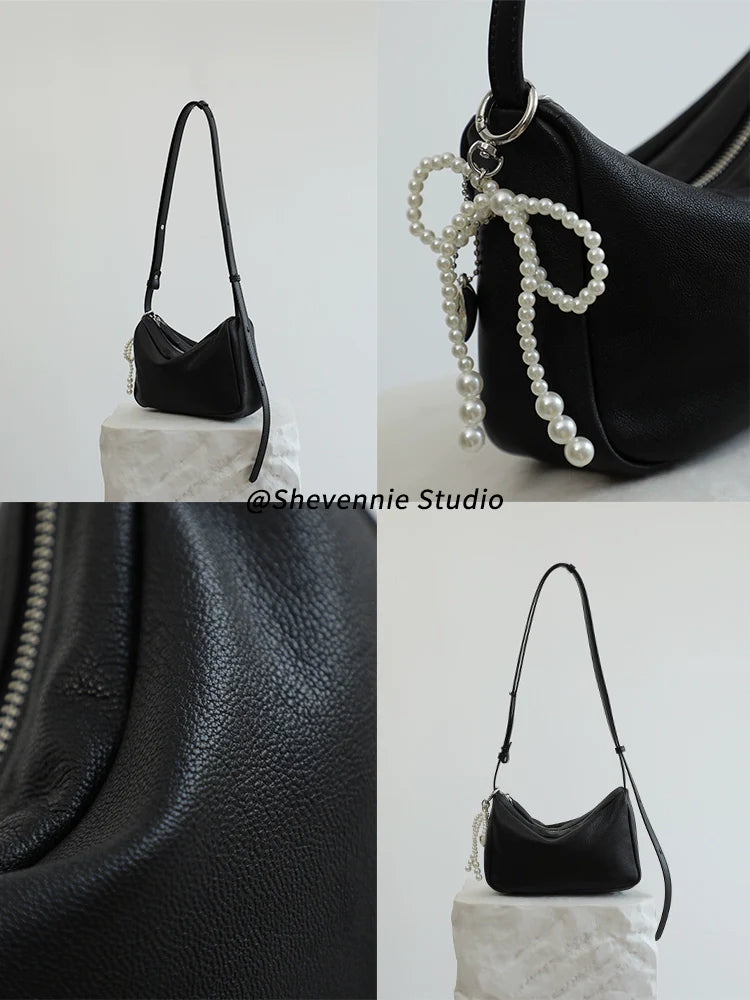 Classic Leather Shoulder Bag