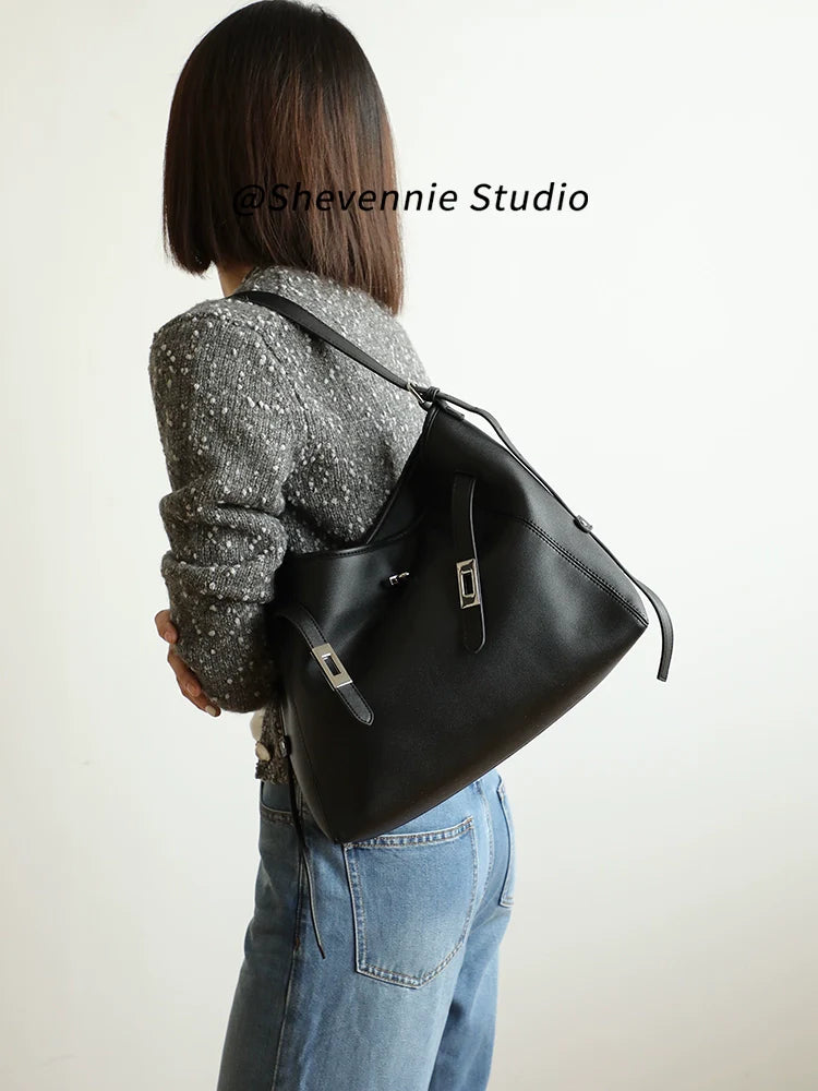 Platinum Leather Tote