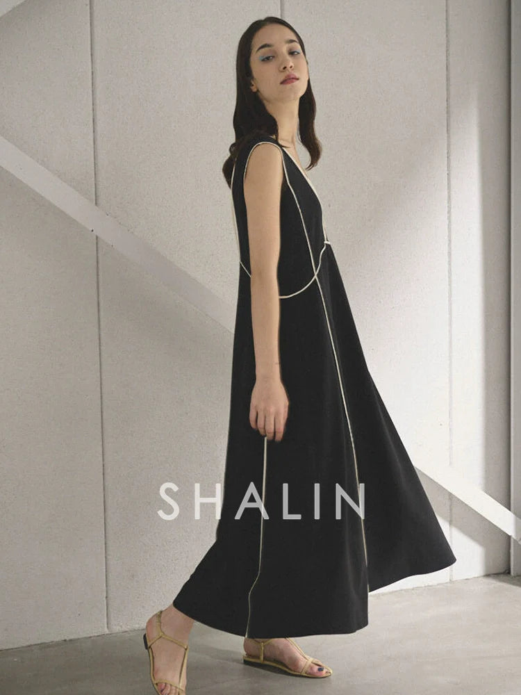 A-Line V-Neck Dress