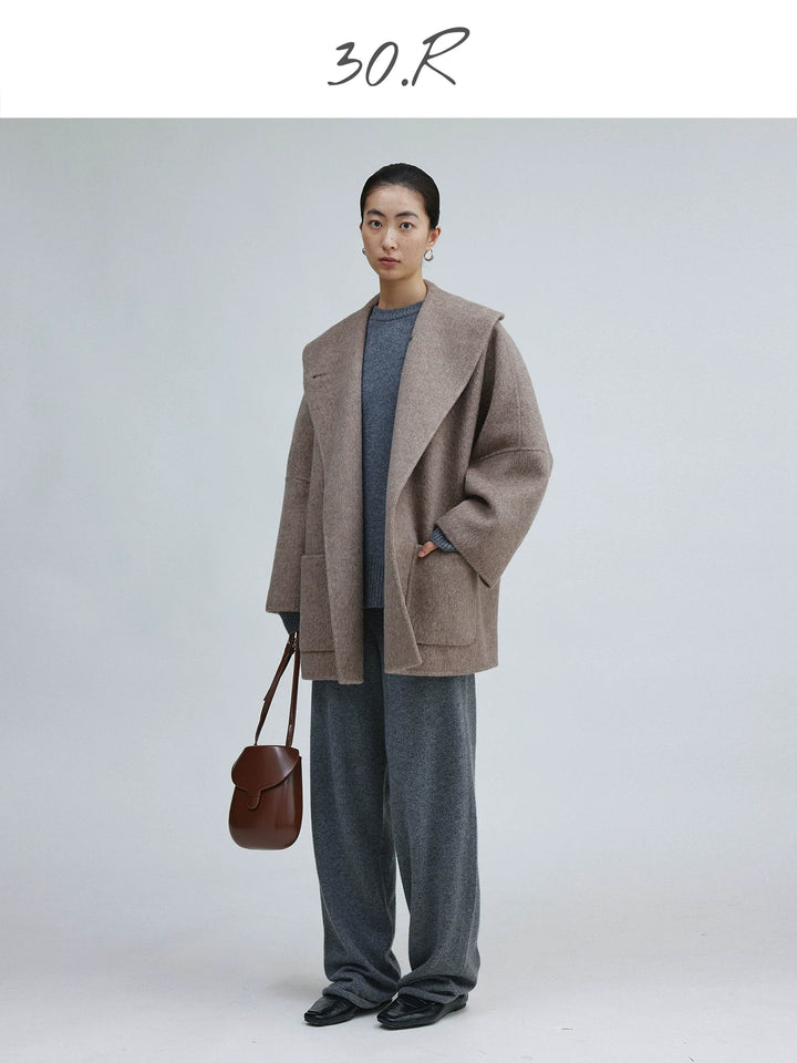 Mulberry Silk Wool Coat