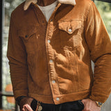 American Retro Corduroy Lapel Jacket Men's Autumn/Winter