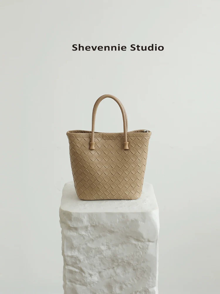 Sienna Woven Leather Tote