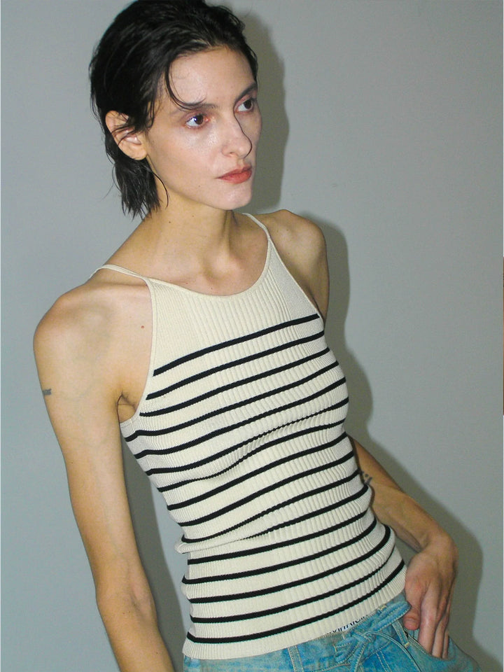 Striped Knitted Camisole