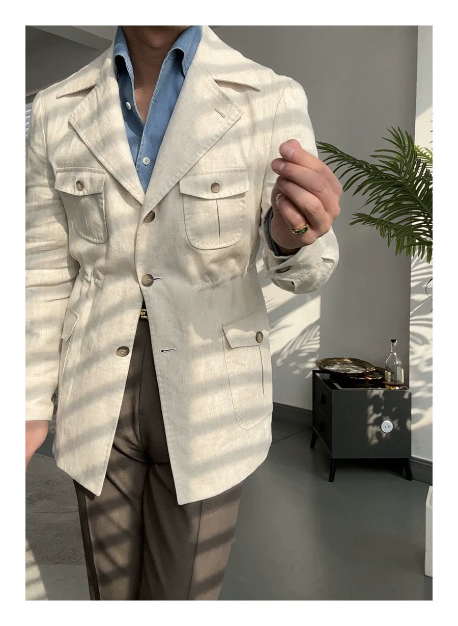 Linen Safari Jacket