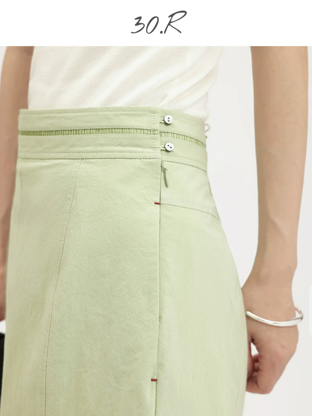 Natural Cotton Fishtail Skirt