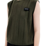 Summer Unisex Knitted Sleeveless Round Neck Vest