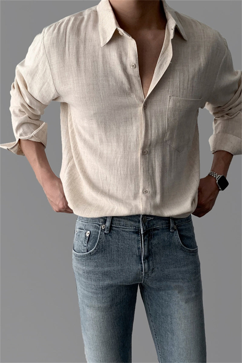 Linen Sunscreen Shirt