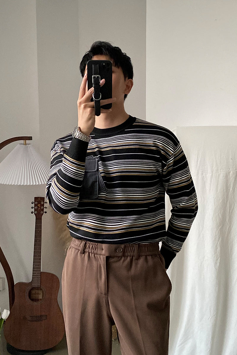 Korean Striped Sweater