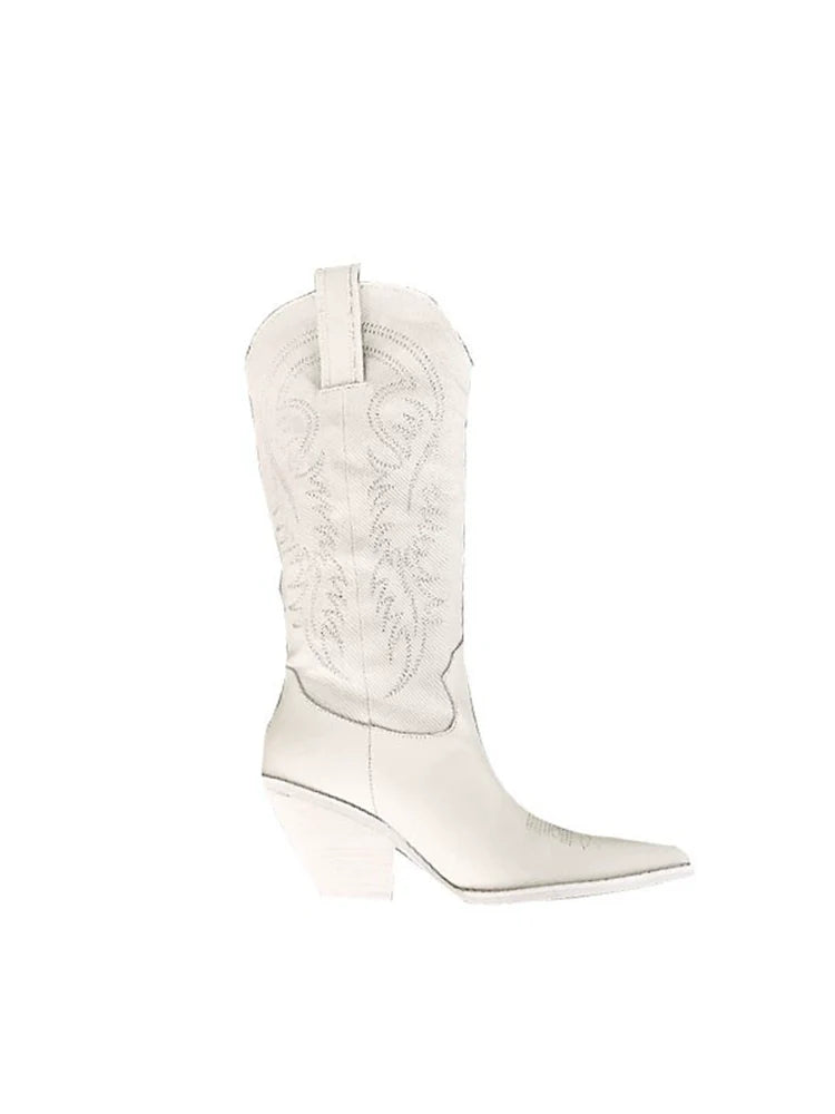 Sheepskin Western Boots