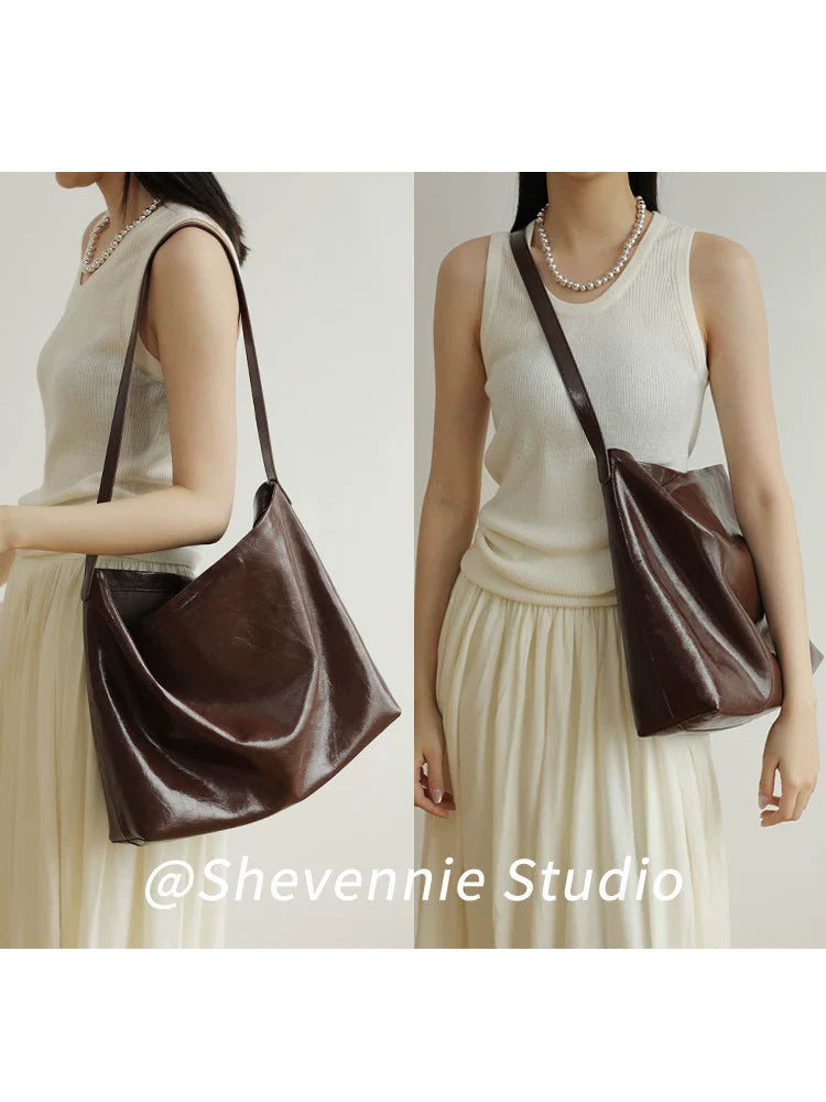 Soft Waxed Leather Tote