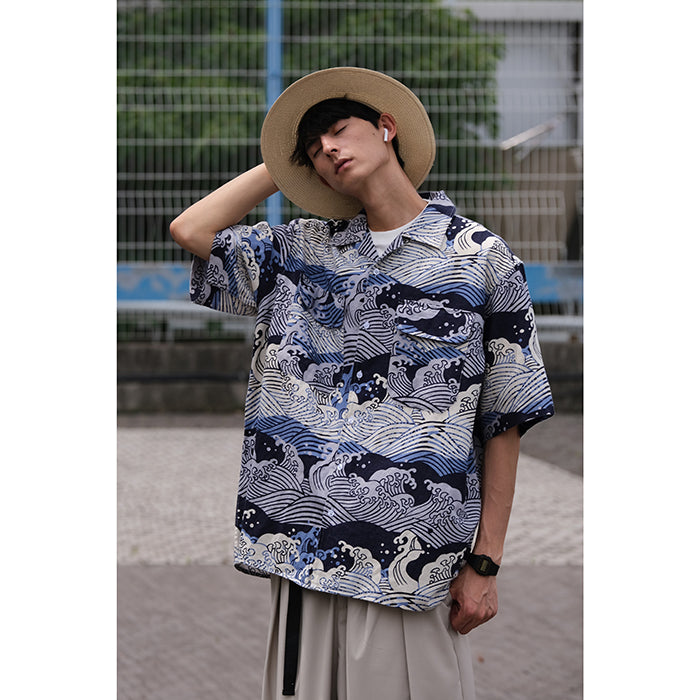 Aloha Wave Cuban Collar Shirt