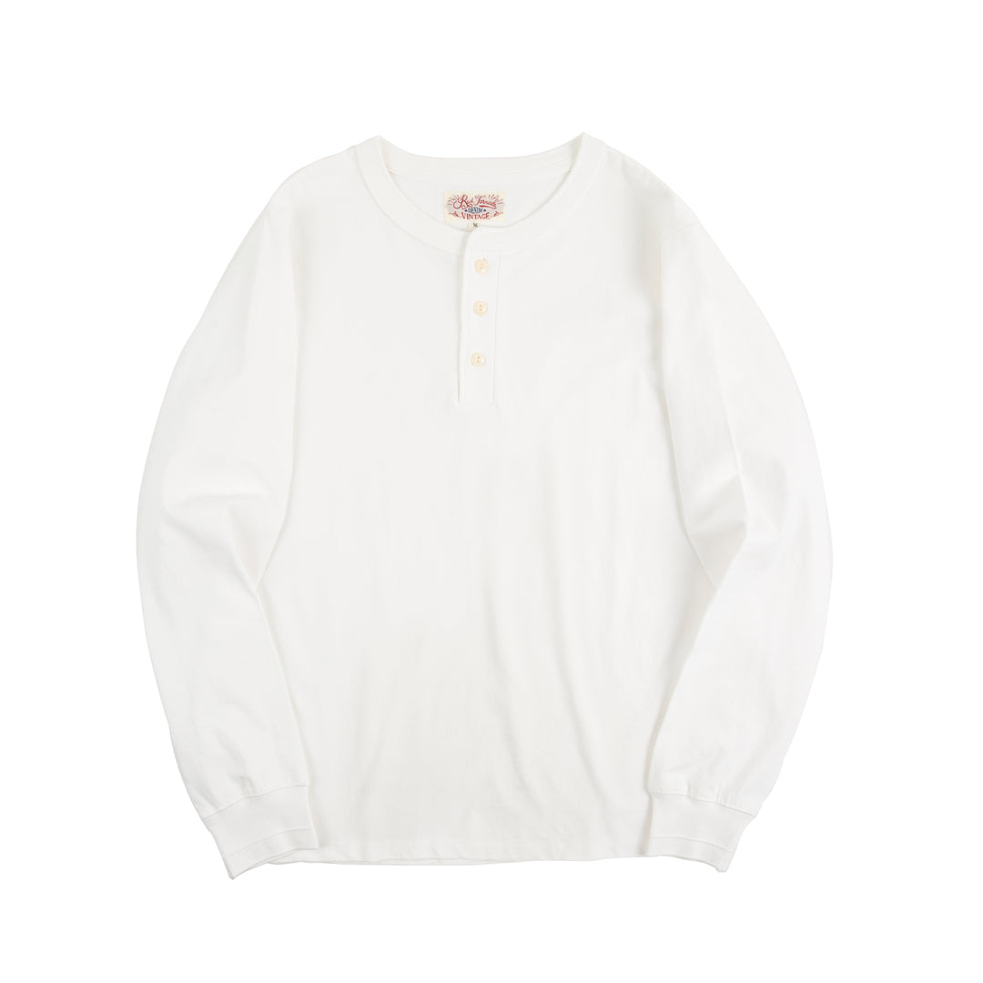 Long-Sleeved Henry Collar Tee