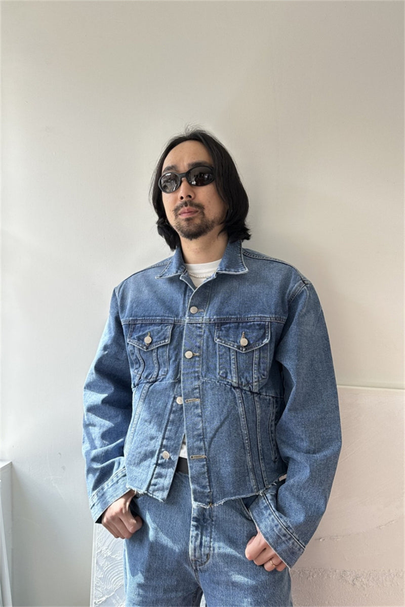 Raw Edge Denim Jacket