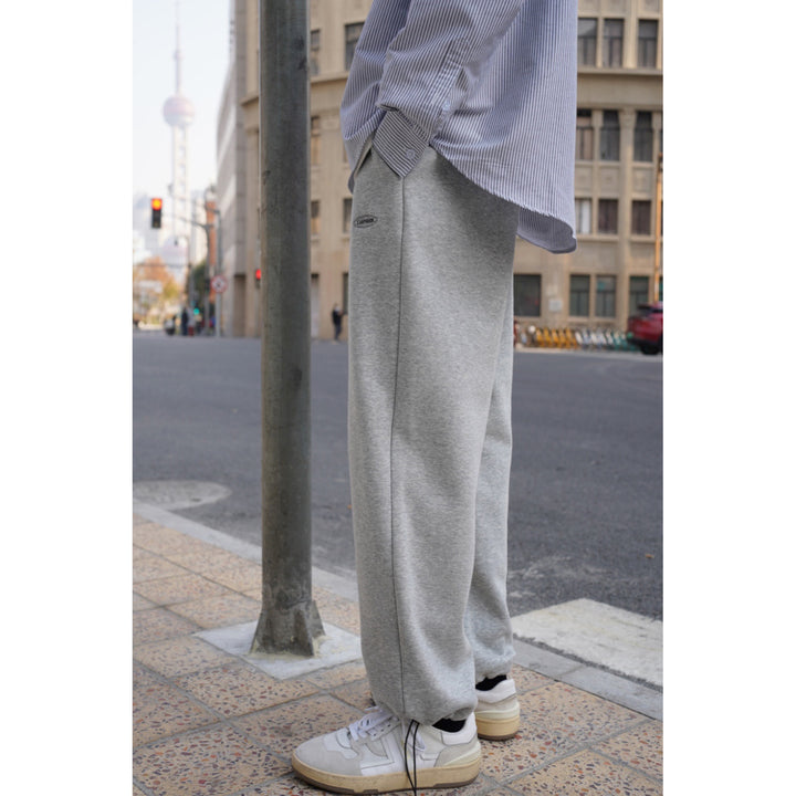 Embroidered Fleece Pants