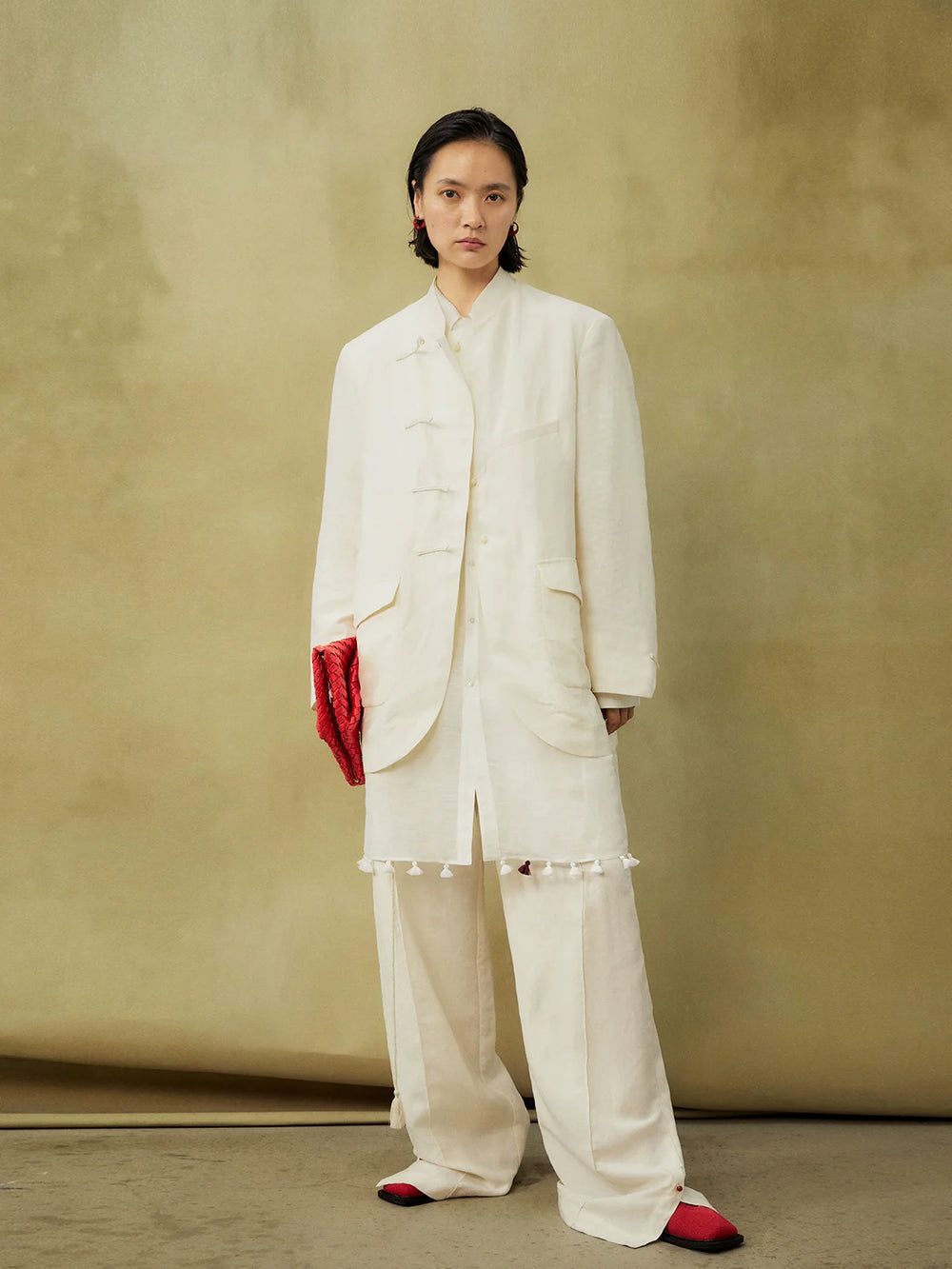 Serene Linen Silk Suit