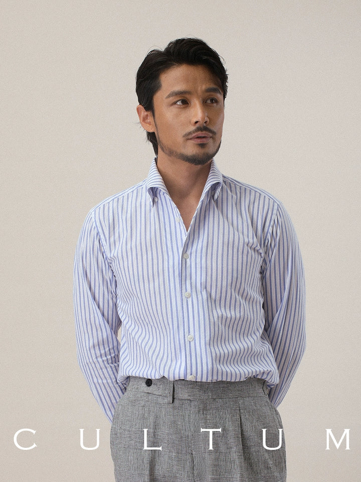 Cotton-Linen Blend Pocket Shirt