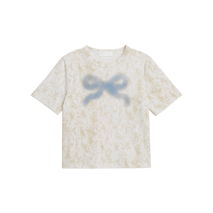 Bow Print Tie-Dye Tee