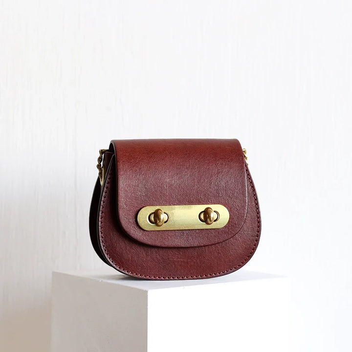 Leather Mini Saddle Bag