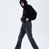 Stylish Lin Mo Micro Horn Basic Jeans Trendy Casual Trousers