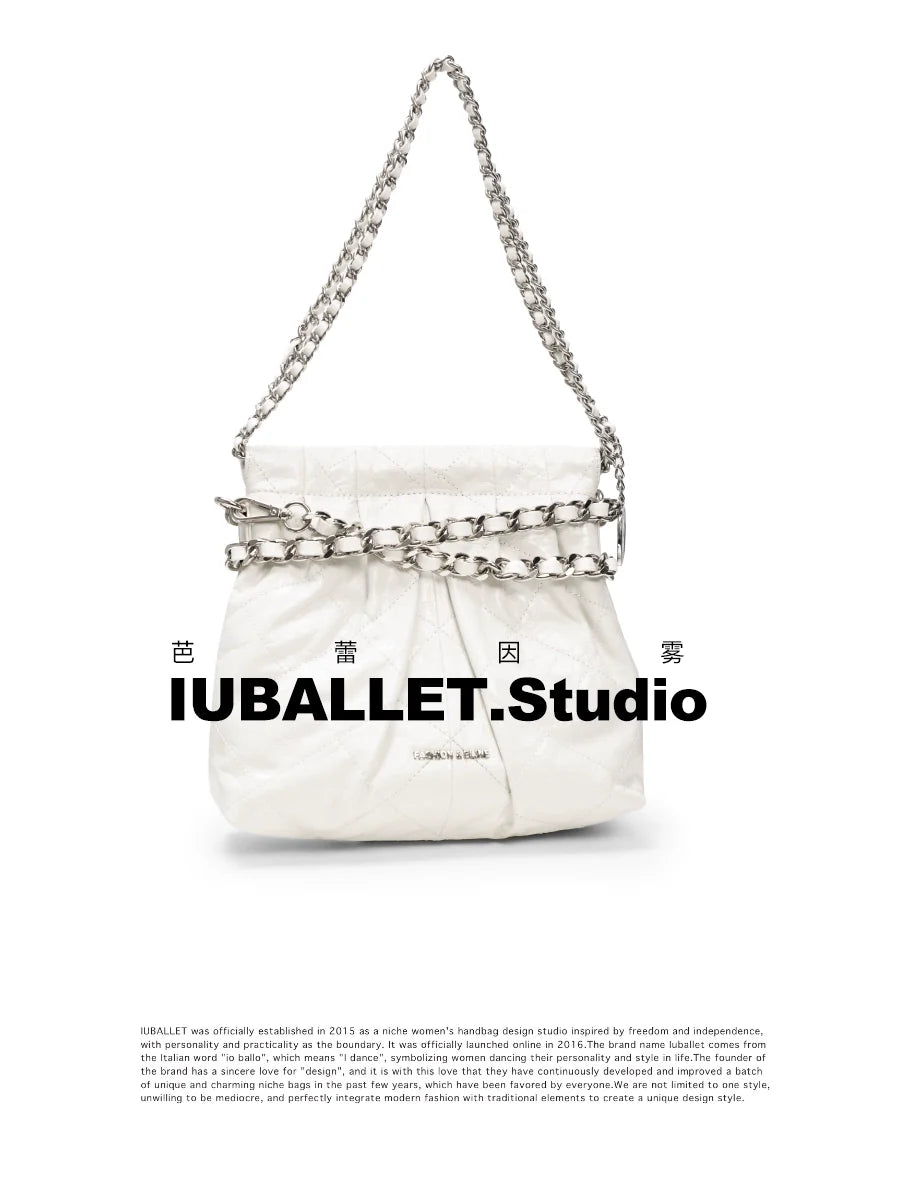 Ballet Pleat Shoulder Bag