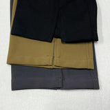 Silky Dark Gray Side Slit Knit Pants Men's Casual Straight-Leg for Spring/Summer