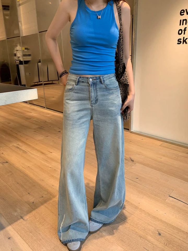 High Waist Wide-Leg Jeans