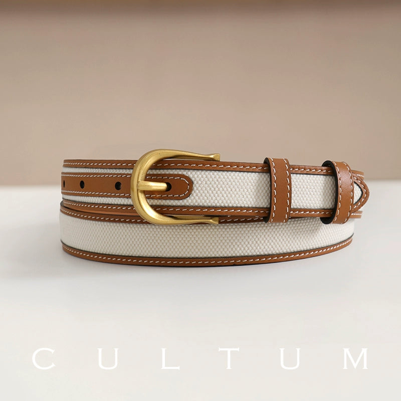 Leather Pin Buckle Belt