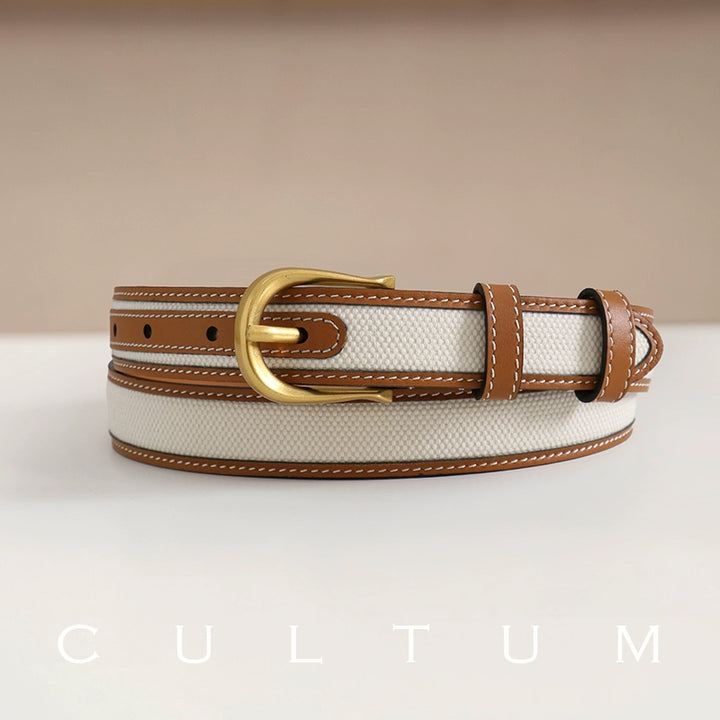 Leather Pin Buckle Belt