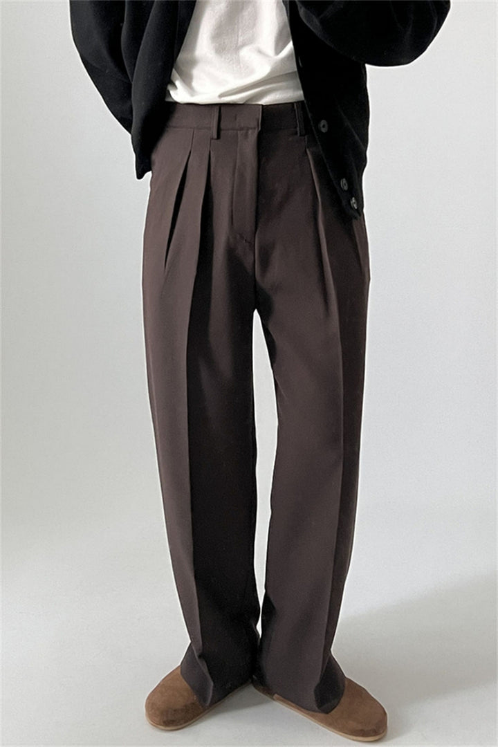 Wide-Leg Casual Trousers