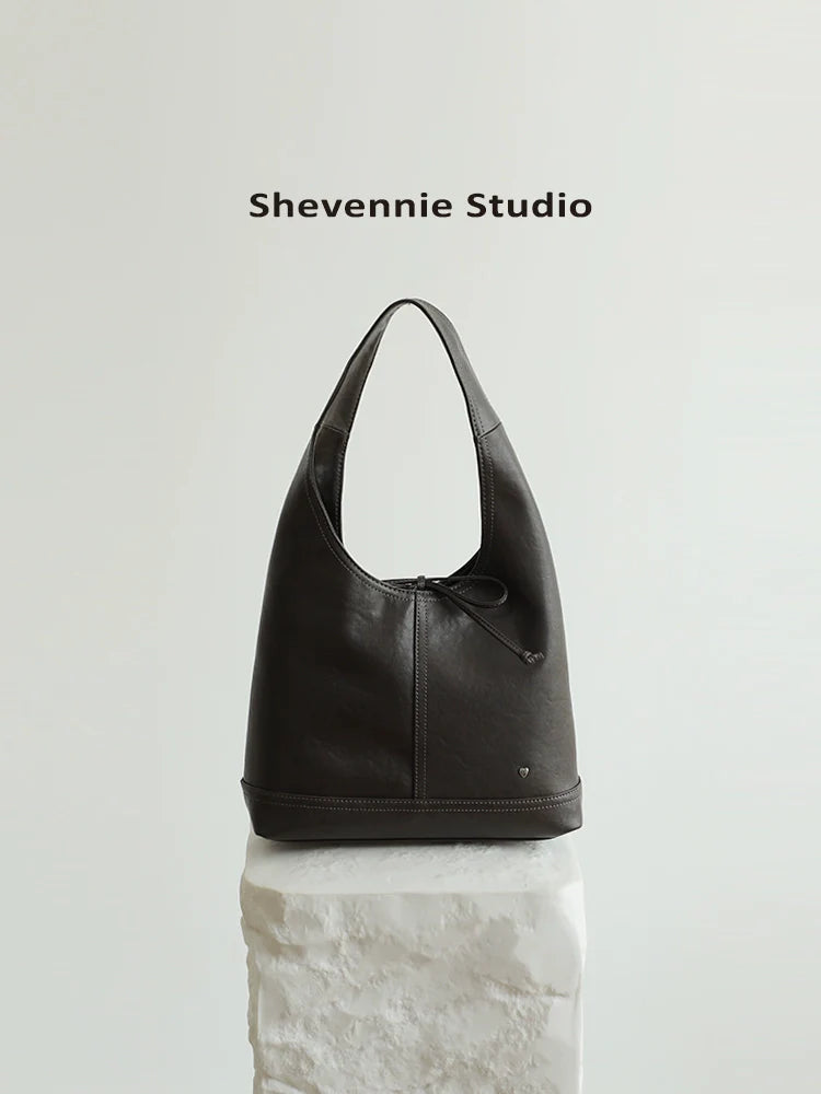 Bow Leather Tote