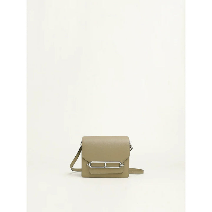 Leather Square Shoulder Bag