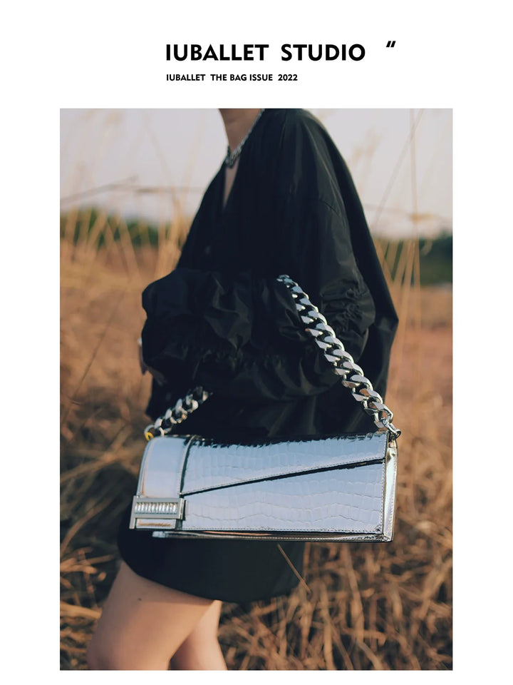 Leather Chain Shoulder Bag