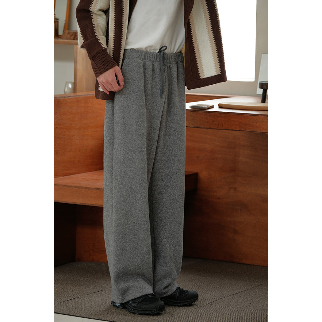 Soft Velvet Drawstring Trousers