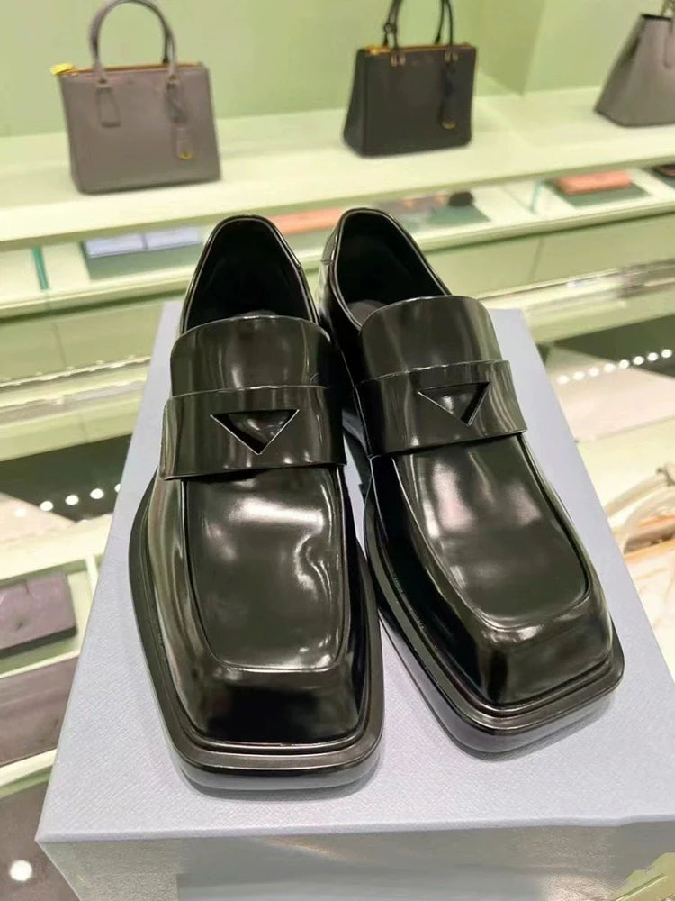 Leather Slip-On Loafers