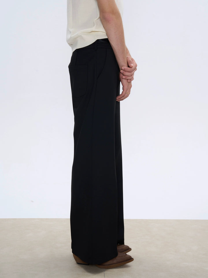 A-Line Wide-Leg Trousers