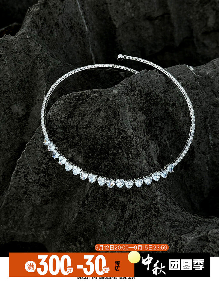 Sterling Diamond Necklace