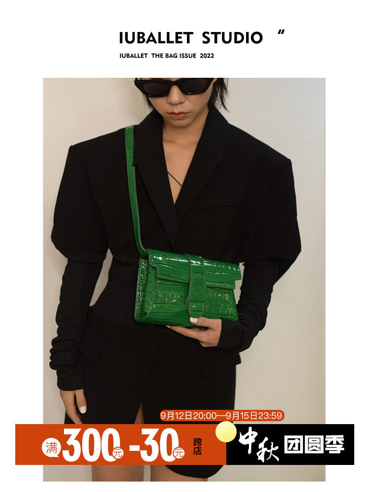 Crocodile Leather Crossbody