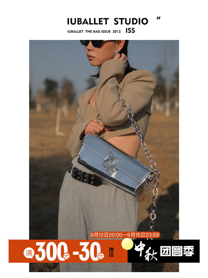 Leather Chain Shoulder Bag