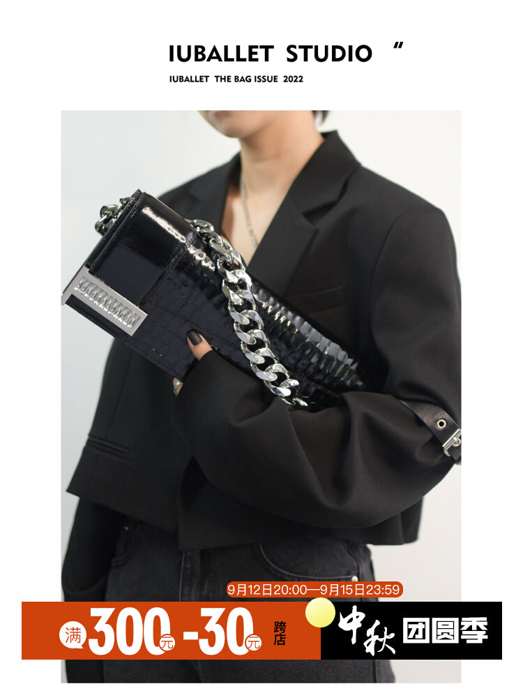 Leather Chain Shoulder Bag