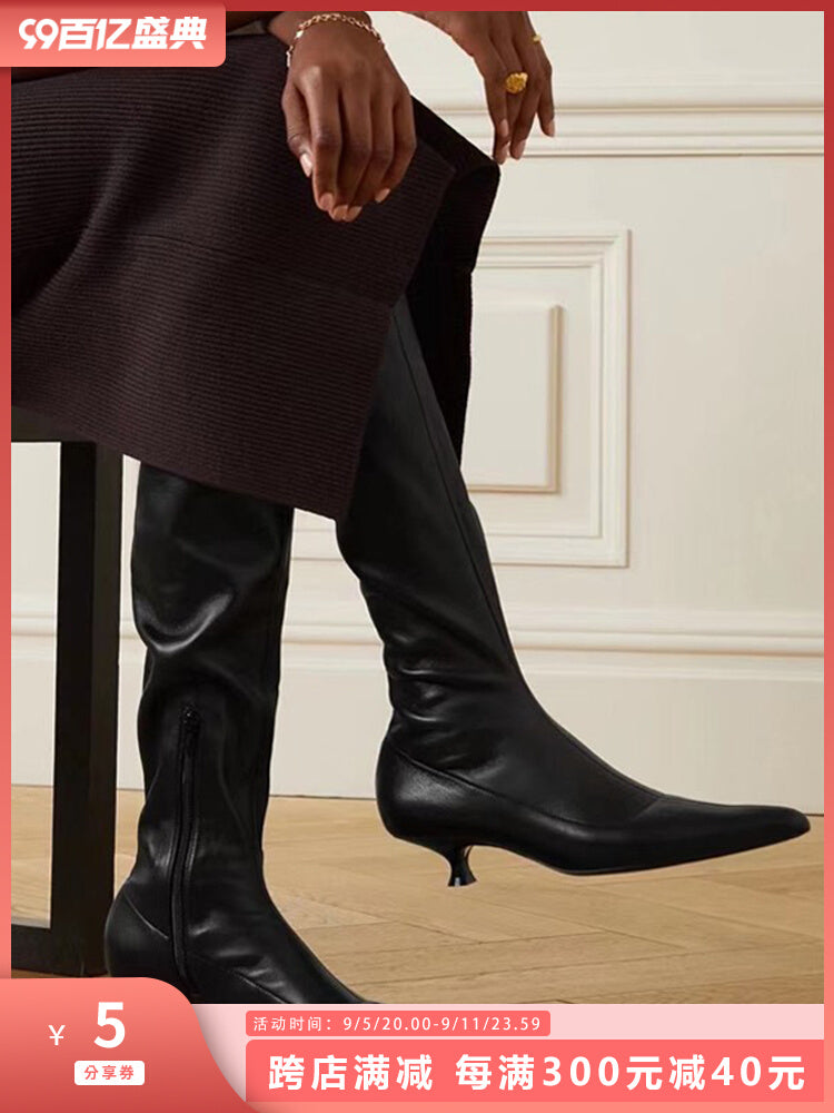 Ex-Boyfriend Sheepskin Over-the-Knee Boots