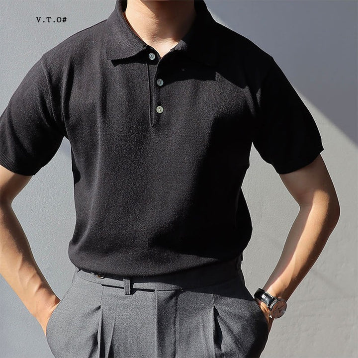 Knitted Polo Shirt