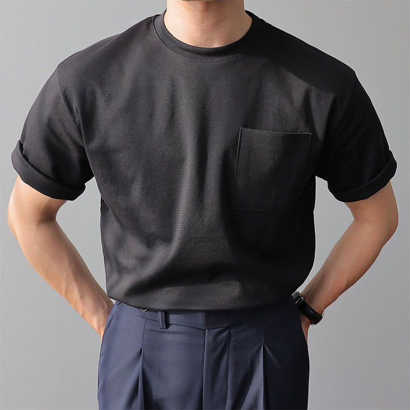 Round Neck Pocket T-Shirt