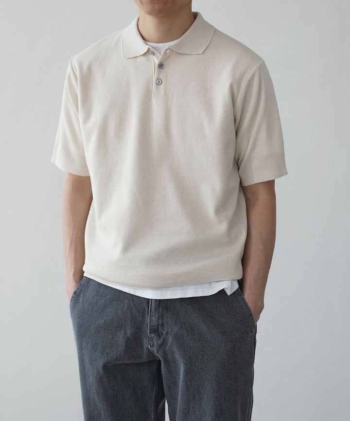 Knit Polo Shirt