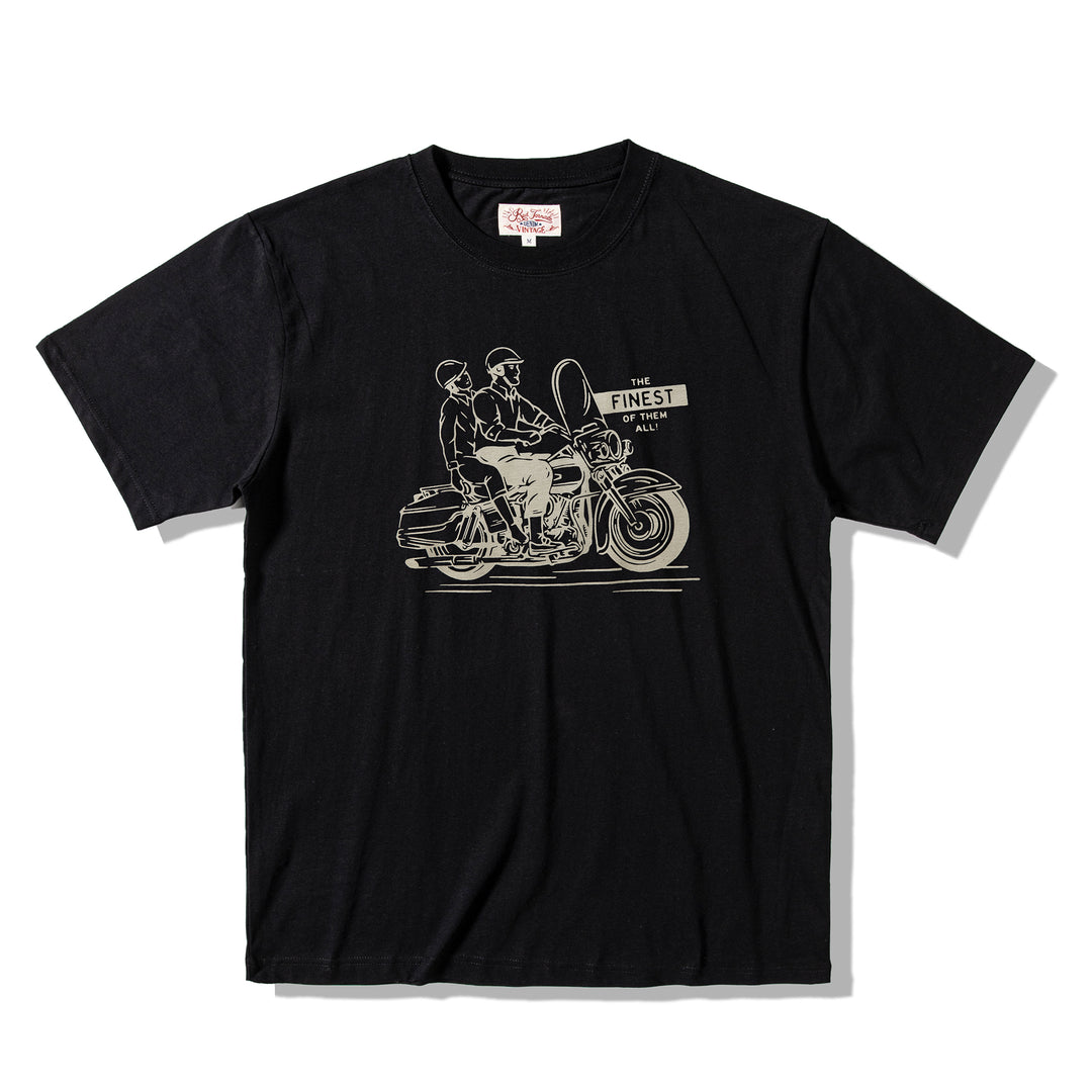 Motorcycle Print T-Shirt