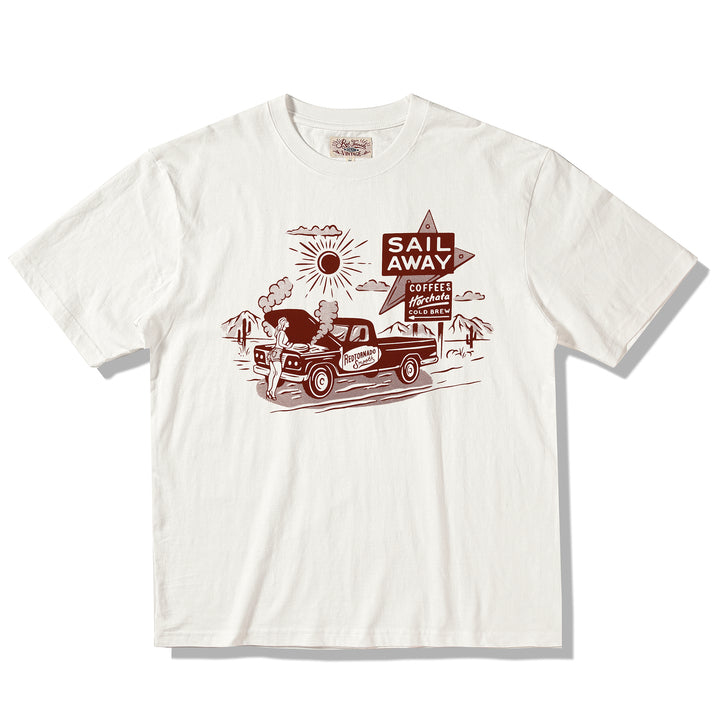 Red Wind Half T-Shirt