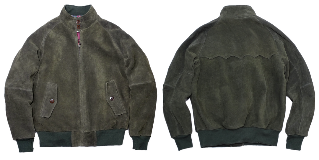 British Green Suede Jacket